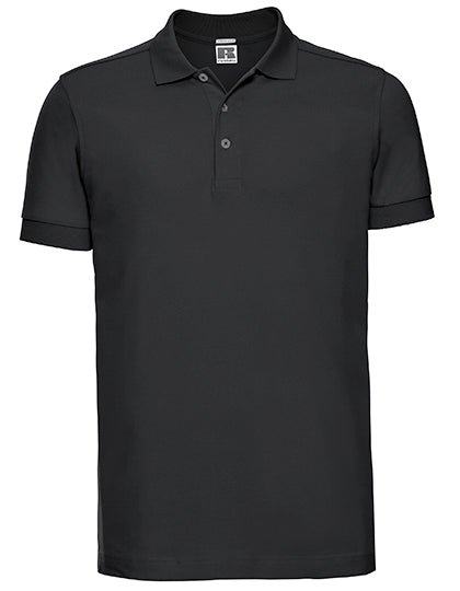 Russell - Fitted Stretch Polo - Black