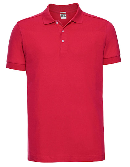 Russell - Fitted Stretch Polo - Classic Red