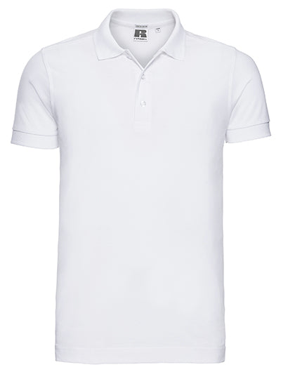 Russell - Fitted Stretch Polo - White