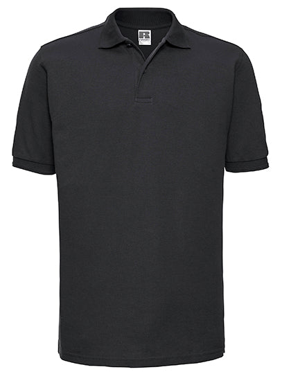 Russell - Hardwearing Polycotton Polo - Black