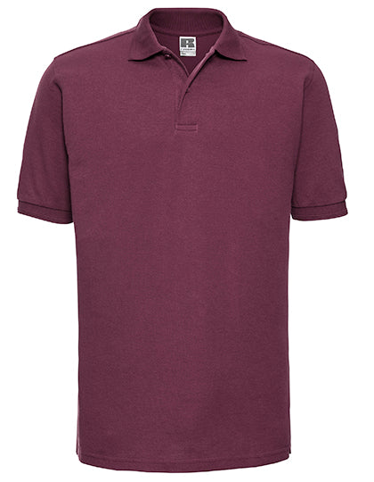 Russell - Hardwearing Polycotton Polo - Burgundy