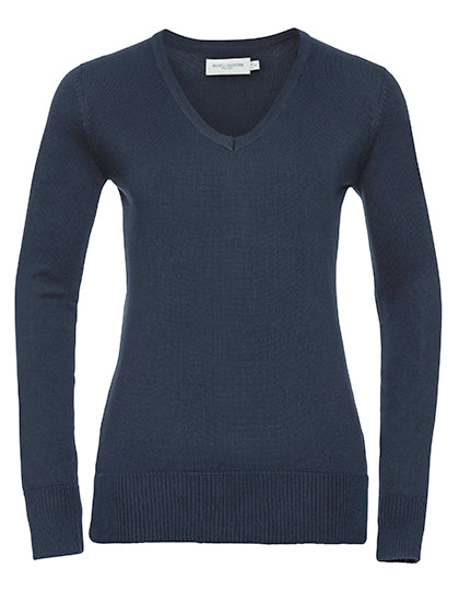Russell Collection - Knitted Dames Pullover Sweater - French Navy