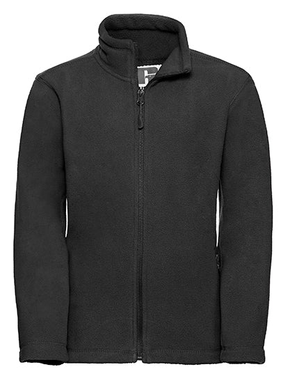 Russell - Kids Full Zip Outdoor Fleece - Black