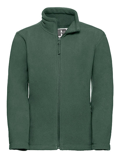 Russell - Kids Full Zip Outdoor Fleece - Bottle Green