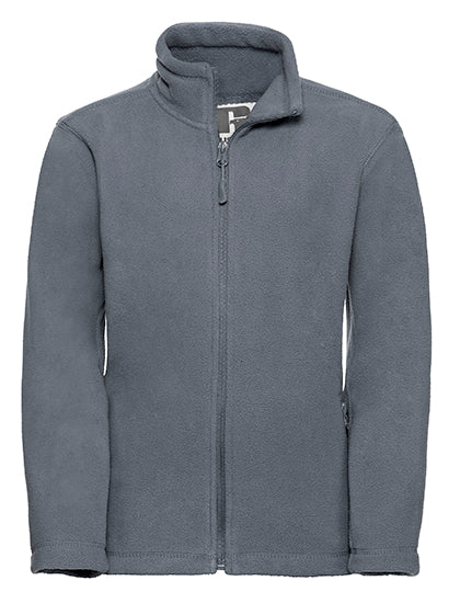 Russell - Kids Full Zip Outdoor Fleece - Convoy Grey (Solid)