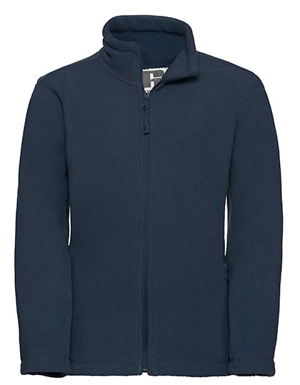 Russell - Kids Full Zip Outdoor Fleece - French Navy