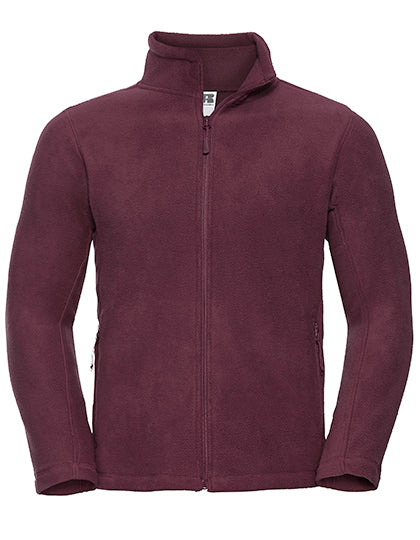 Russell - Full Zip Outdoor Fleece - Burgundy