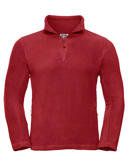 Russell - Quarter Zip Outdoor Fleece - Classic Red
