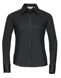 Ladies' Long Sleeve Fitted Polycotton Poplin Shirt