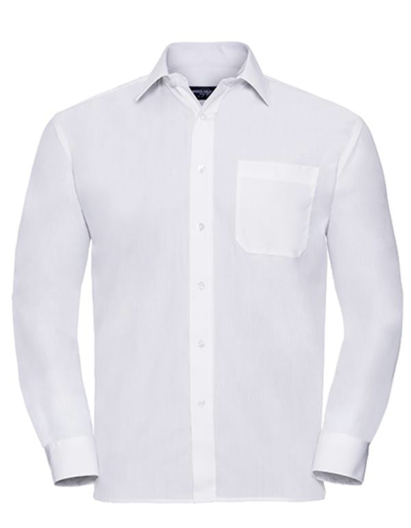 Russell - Overhemd Men´s L/S Poly-Cotton Easy Care Classic - White