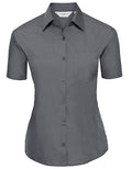 Ladies' Short Sleeve Classic Polycotton Poplin Shirt