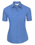 Ladies' Short Sleeve Classic Polycotton Poplin Shirt