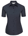 Ladies' Short Sleeve Classic Polycotton Poplin Shirt