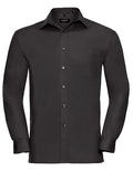 Men's Long Sleeve Classic Pure Cotton Poplin Shirt