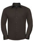 Men's Long Sleeve Fitted Stretch Shirt
