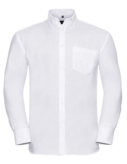 Russell Collection - Men's Long Sleeve Classic Ultimate Non-Iron Shirt - White