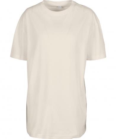 Build Your Brand -  Oversized Boyfriend Dames T-Shirt - White Sand