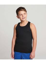 Just Cool - Cool Sport Kinder Tanktop- Jet Black