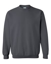 Gildan - Softstyle Midweight Fleece Crewneck Sweater - Charcoal (Effen)