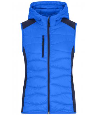 James & Nicholson - Hybrid Dames Bodywarmer - Blue/Navy