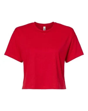 Build Your Brand - Cropped Dames T-Shirt - City Red
