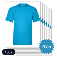 100 stuks Fruit of the Loom - Valueweight T-shirts Ronde Hals