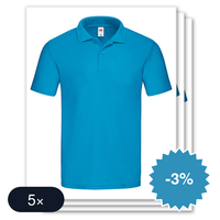 5 stuks Fruit Of The Loom - Original Polo