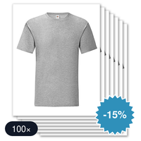 100 stuks Fruit Of The Loom - iconic T-Shirt