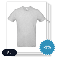 5 stuks B&C BE INSPIRED - T-Shirt #E190
