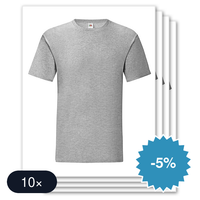 10 stuks Fruit Of The Loom - iconic T-Shirt