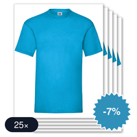 25 stuks Fruit of the Loom - Valueweight T-shirts Ronde Hals