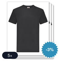 5 stuks Fruit of the Loom - Super Premium T-Shirt