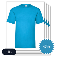 10 stuks Fruit of the Loom - Valueweight T-shirts Ronde Hals