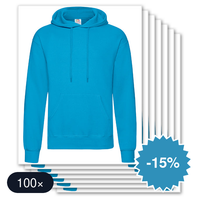 100 stuks Fruit of the Loom - Classic Hoodie